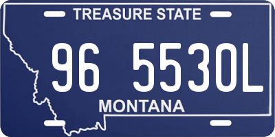 MT license plate 965530L