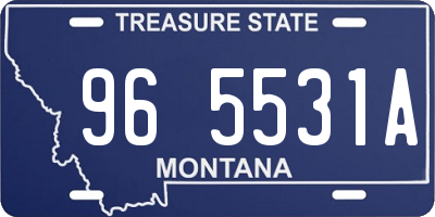 MT license plate 965531A