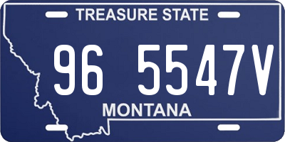 MT license plate 965547V