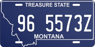MT license plate 965573Z