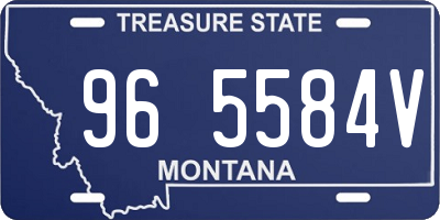 MT license plate 965584V