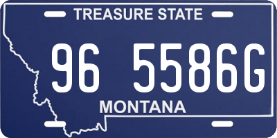 MT license plate 965586G