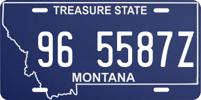 MT license plate 965587Z