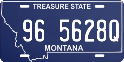 MT license plate 965628Q