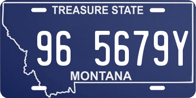 MT license plate 965679Y