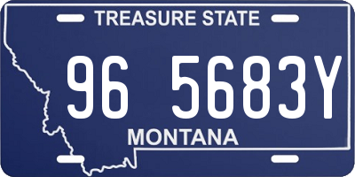 MT license plate 965683Y
