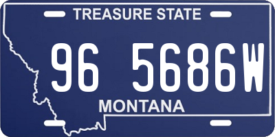 MT license plate 965686W