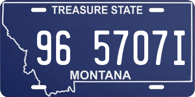 MT license plate 965707I