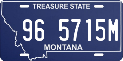 MT license plate 965715M