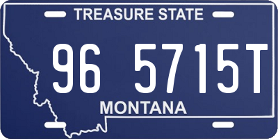 MT license plate 965715T