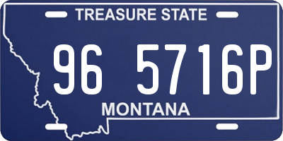 MT license plate 965716P