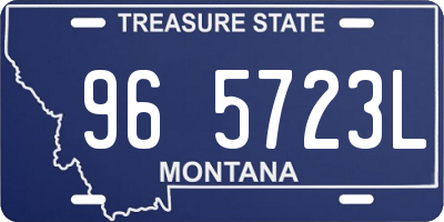 MT license plate 965723L
