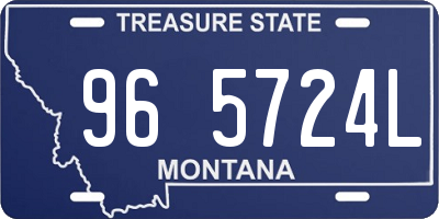 MT license plate 965724L