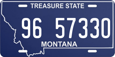 MT license plate 965733O