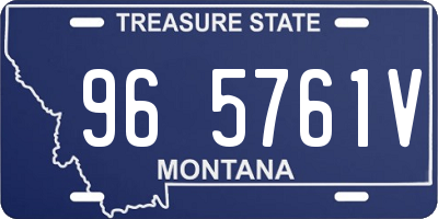MT license plate 965761V