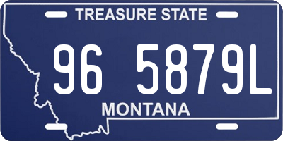 MT license plate 965879L