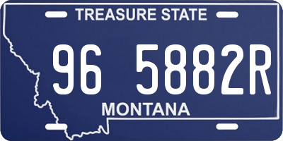 MT license plate 965882R