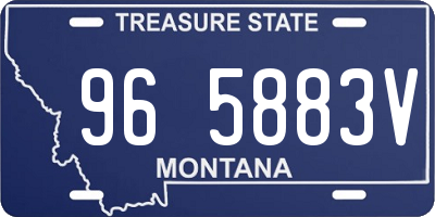 MT license plate 965883V