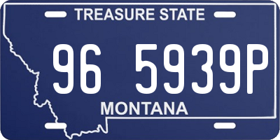 MT license plate 965939P