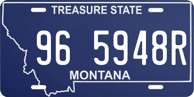 MT license plate 965948R