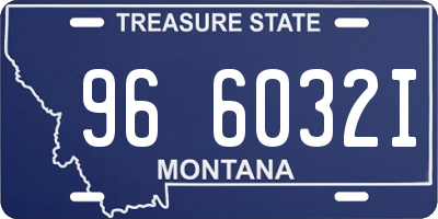 MT license plate 966032I