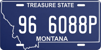 MT license plate 966088P