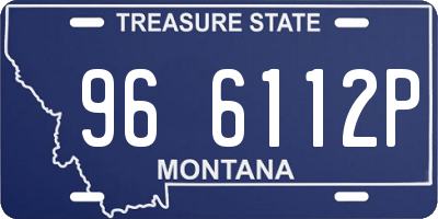 MT license plate 966112P