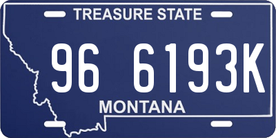 MT license plate 966193K