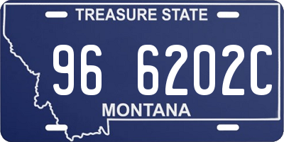 MT license plate 966202C