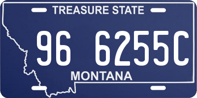 MT license plate 966255C