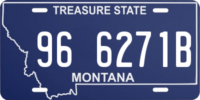 MT license plate 966271B