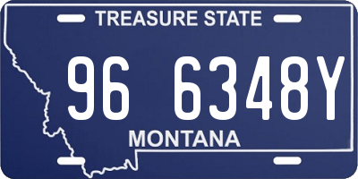 MT license plate 966348Y