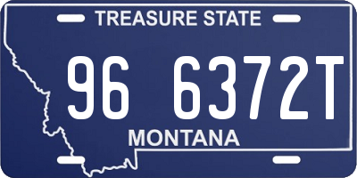 MT license plate 966372T
