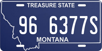 MT license plate 966377S
