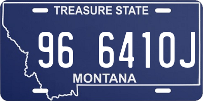 MT license plate 966410J