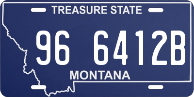 MT license plate 966412B