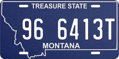 MT license plate 966413T
