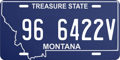 MT license plate 966422V