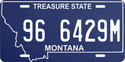 MT license plate 966429M