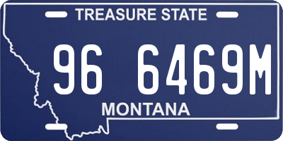 MT license plate 966469M