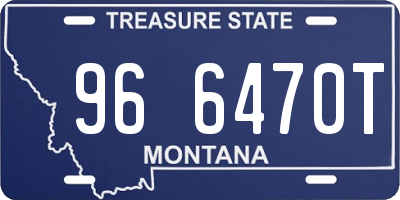 MT license plate 966470T