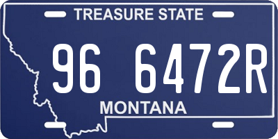 MT license plate 966472R
