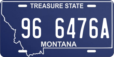 MT license plate 966476A
