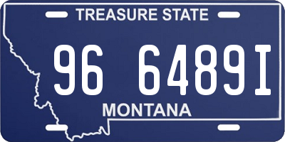 MT license plate 966489I