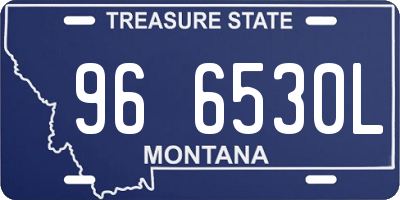 MT license plate 966530L
