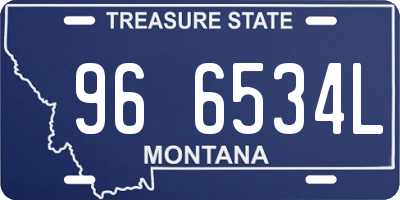 MT license plate 966534L