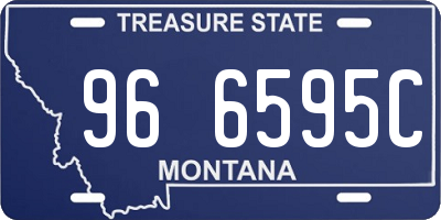 MT license plate 966595C
