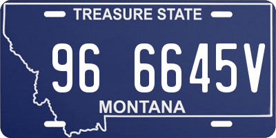 MT license plate 966645V