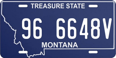 MT license plate 966648V