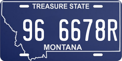 MT license plate 966678R